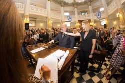 Canteros tomó juramento a los nuevos senadores