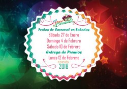 Saladas ya tiene sus fechas de carnaval