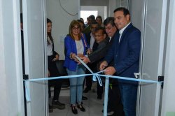 Junto a Valdés el saladeño Ricardo Bacigaluppe inauguró Estación Sanitaria en Colonia Pando