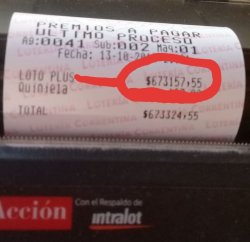 Un saladeño ganó más 600 mil pesos en el Loto