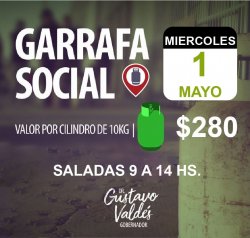 Este 1º de mayo “Gas Social” en barrio Centenario