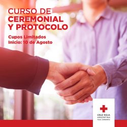 Cruz Roja dictará cursos de Ceremonial y Protocolo y RCP