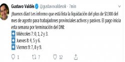 El miércoles comienza el pago del plus de 1300 pesos a estatales provinciales