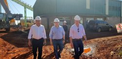 Sotelo visitó junto al Subsecretario de Industria la planta de bioenergia en Virasoro