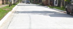 La Municipalidad de Saladas habilitó al tránsito vehicular una nueva cuadra pavimentada
