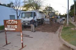 El municipio inició con los trabajos para pavimentar 2 cuadras de calle Vidal