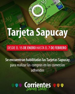 Están Habilitadas las Tarjetas Sapucay