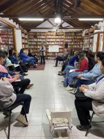 Con gran concurrencia avanza el taller "Veni que te cuento" en la Biblioteca Gerardo Pisarello 