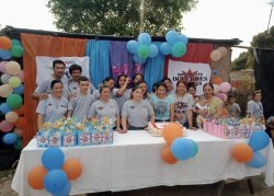 Más de un centenar de niños festejaron su día en barrio Estacion 