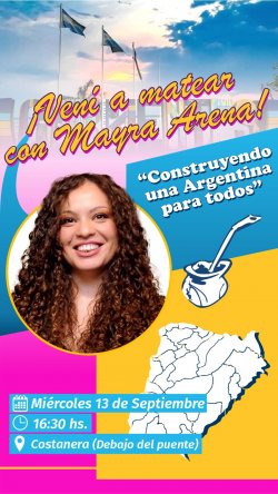 Con diversas charlas, Mayra Arena llega a la capital de Corrientes