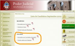 Por el momento solo dos listas están oficializadas en Saladas