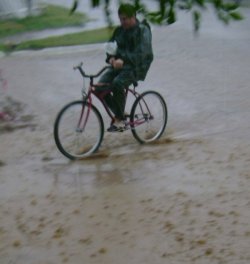 La Lluvia apacigua el calor en Saladas