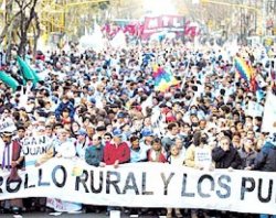 Corrientes en la Plaza de Mayo