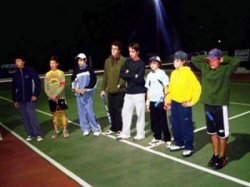 Quedo inaugurada oficialmente la nueva cancha de tenis del Complejo Polideportivo Municipal