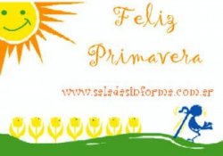 Feliz día del Estudiante y bienvenida Primavera