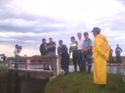 Defensa Civil de la Provincia recorrió junto a autoridades locales las zonas afectadas por la lluvia