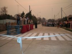 El Municipio inauguró el pavimento de calle Martínez