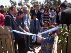 Con la ausencia del Gobernador, la comitiva encabezada por el vice Rubén Pruyas inauguró obras en Saladas