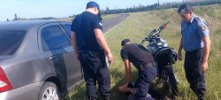 Operativo cerrojo en Saladas: detienen a un hombre tras persecución en una moto robada