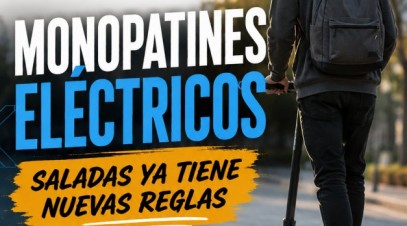 Saladas aprobó una ordenanza para regular el uso de monopatines eléctricos