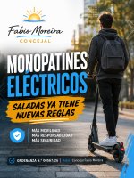 Saladas aprobó una ordenanza para regular el uso de monopatines eléctricos